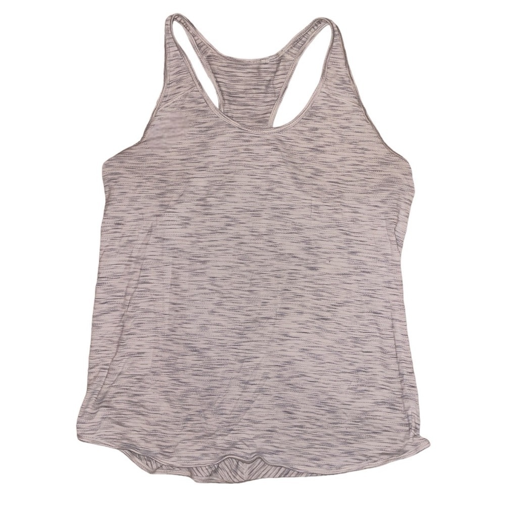 Lululemon Essential Tank in Tiger Space Dye Hail White women’s size 10